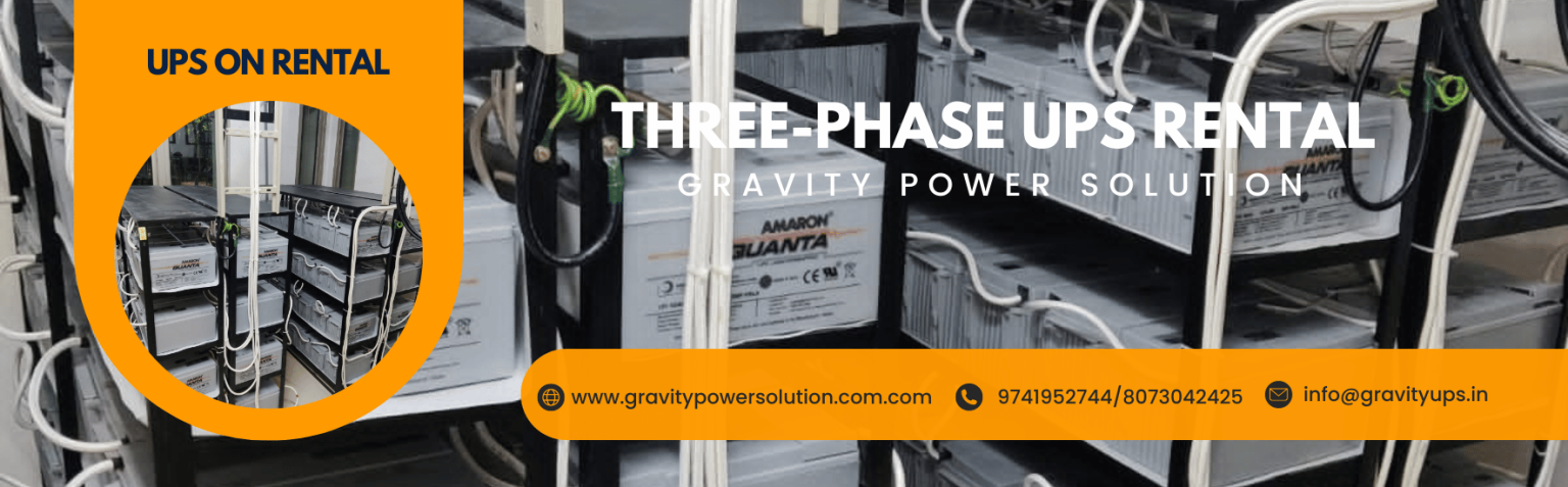 Three phase UPS rental services by Gravity Power Solution
