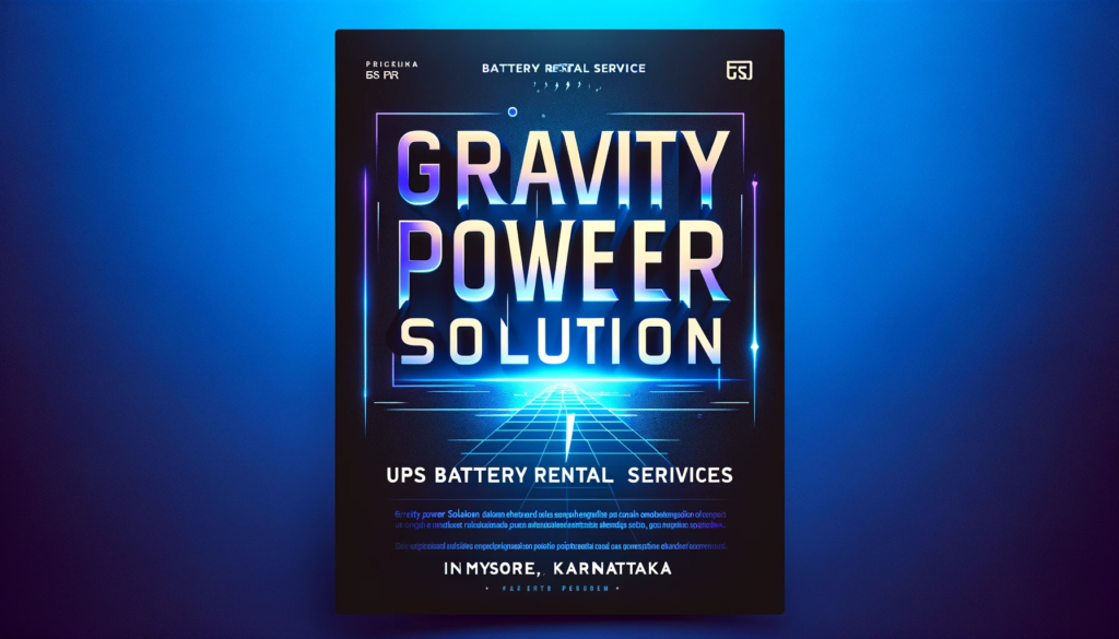 UPS Battery Rental Services in Mysore